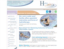 Tablet Screenshot of hydro-health.co.uk